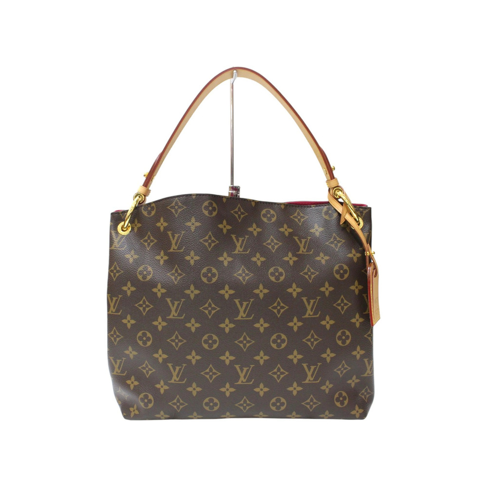 LOUIS VUITTON Graceful Monogram Brown Pink Hobo Bag - Picture 2 of 9